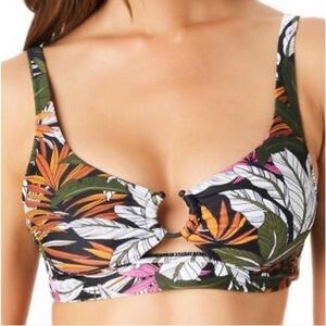 Bar lll La Planta Print Swimsuit Top Size XS